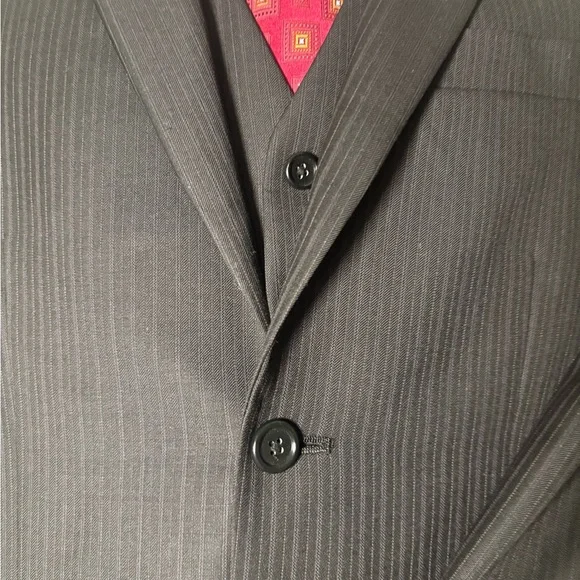 Jones New York Black Pinstripe Suit Suits